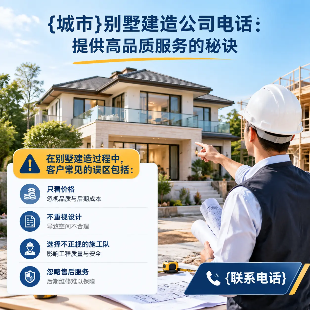 湄潭别墅建造公司电话:提供高品质服务的秘诀