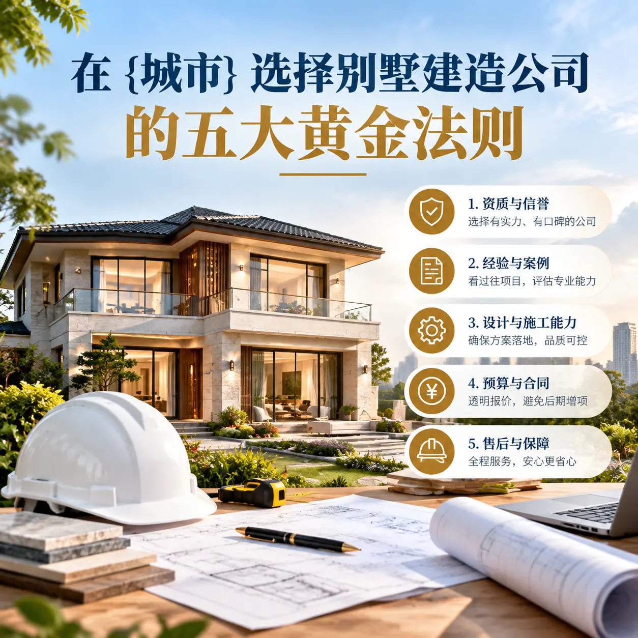 在 湄潭 选择别墅建造公司的五大黄金法则