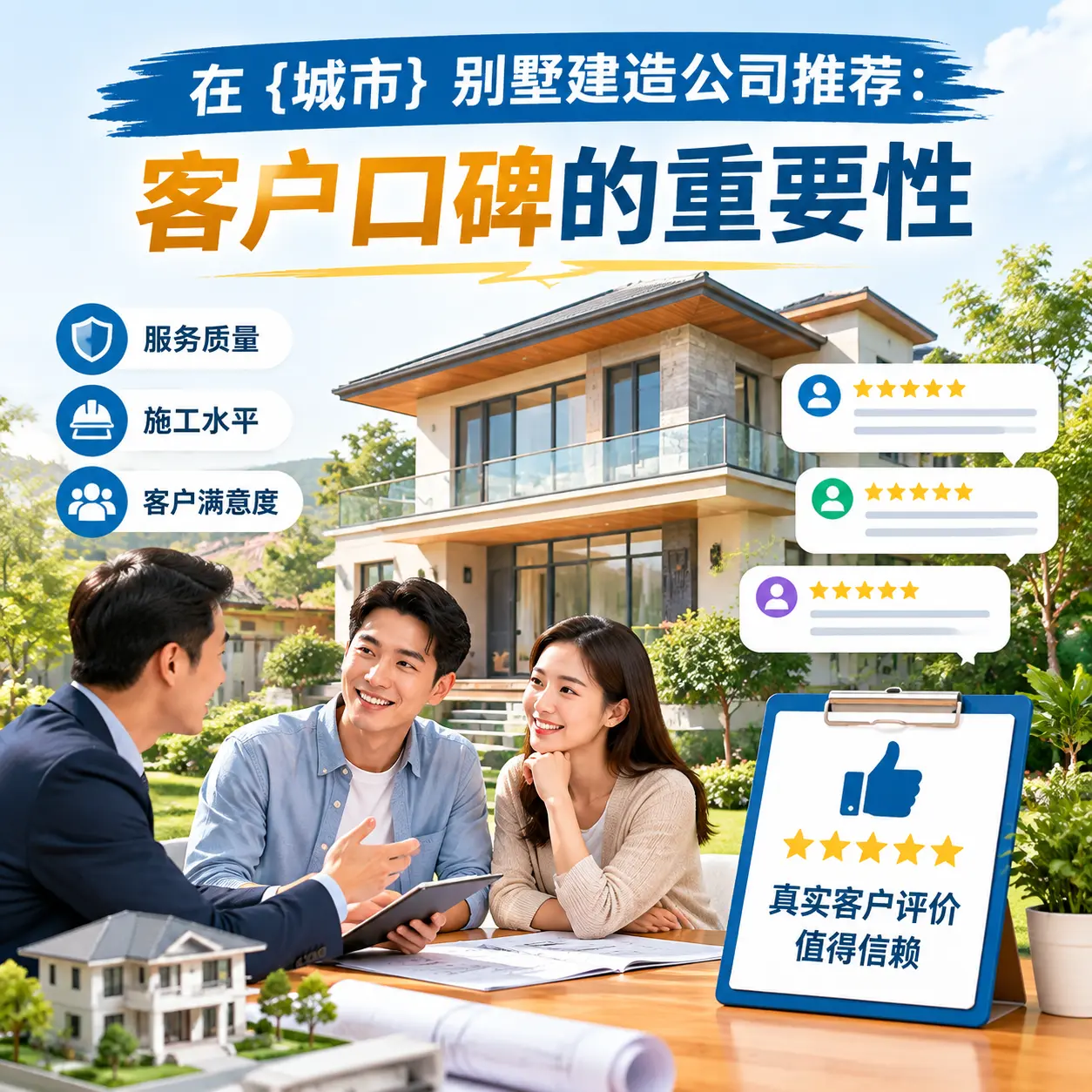 在 湄潭 别墅建造公司推荐:客户口碑的重要性