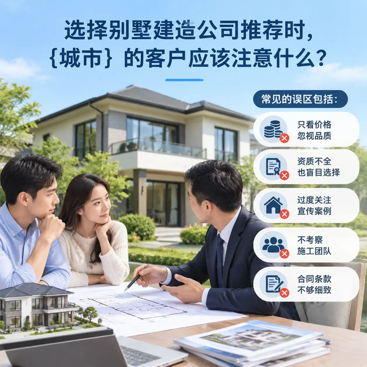 选择别墅建造公司推荐时，湄潭 的客户应该注意什么？